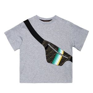 Fendi Kids' Belt Bag Graphic Tee